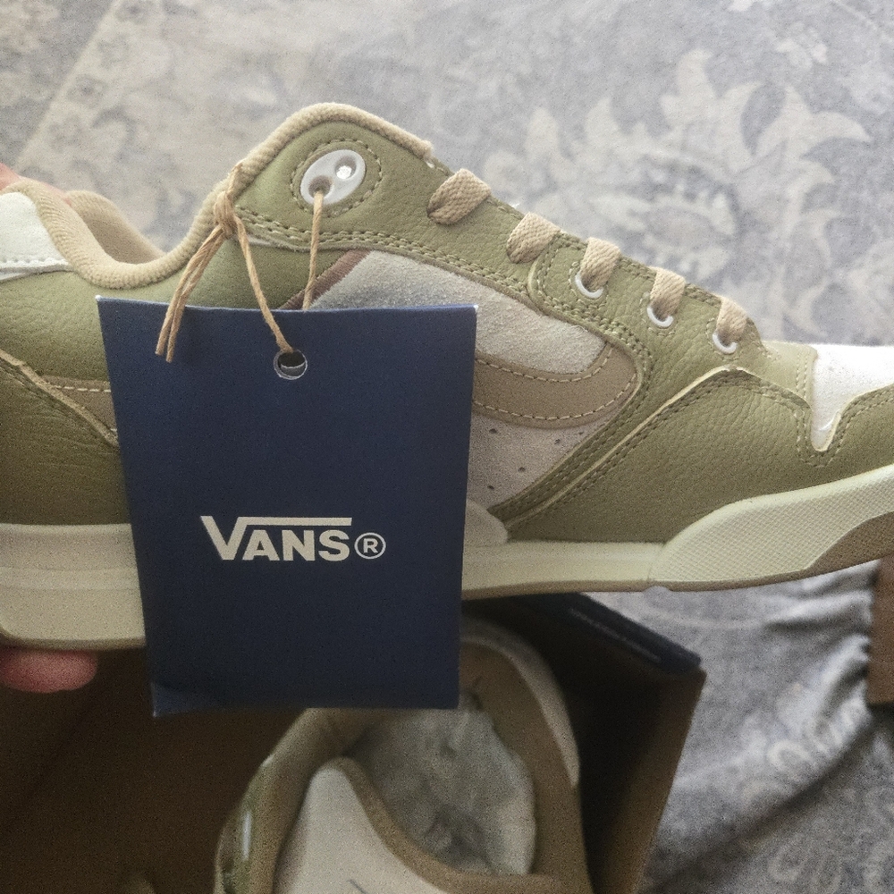 Vans Rowley XLT Lx Vintage Incense Men 11.5 Tan And White Leather Suede 092025 - Picture 9 of 11